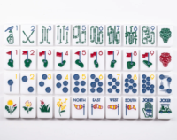 2026 Tuiles de Mahjong American Golf pour les joueurs américains, ensemble de supports de Mahjong professionnels gravés, pour le divertissement des clubs de golf