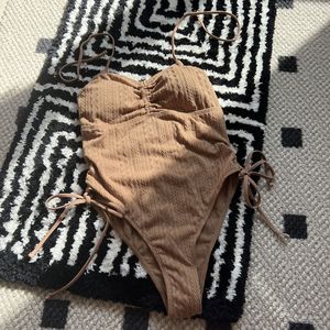 Traje de Baño de Una Pieza Sexy <span class=keywords><strong>con</strong></span> Tela Especial y Cordones Ajustables - Product Image 4