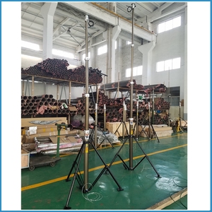 And AC Automatic Lifting up 1.8m 4.5m 6.0m Top Roof Building Fixed Telescopic Cctv Camera Aluminum Mast <b>Pole</b> TAL-P3-1.15-10 Tele - Product Image 4
