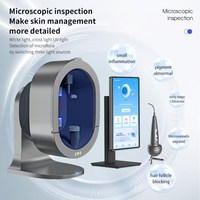 Analizador Facial de Piel Portátil de Alta Gama X5 PRO con IA, Detección de Humedad y Cuero Cabelludo Multiespectral HD