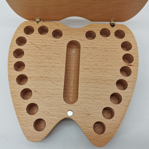 Boîte de dents en bois pour bébé, à bas <span class=keywords><strong>prix</strong></span>, garanti qualité faite à la main, cadeau pour enfant - Product Image 3