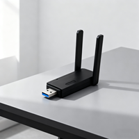 Adaptador de Red Inalámbrico WiFi 6 USB 3.0 Externo con Doble Antena de 1300Mbps, Sin Controladores, para Portátiles con Windows 10/11, en Stock