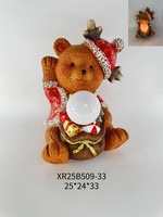 Mini figurine de gnome de Noël avec lumière solaire, tenant un livre joyeux, statue de gnome Père Noël en résine pour la décoration des étagères et des tables de fêtes