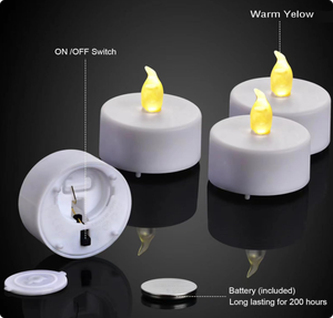 Bán buôn giáng sinh Pin hoạt động điện Flameless nhựa mini nến LED <span class=keywords><strong>Tea</strong></span> <span class=keywords><strong>Light</strong></span> - Product Image 5