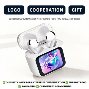 Earphone Pintar Tws Tahan Air Berkualitas Tinggi dengan Layar Sentuh dan Penerjemah Bahasa Real Time - Product Image 3