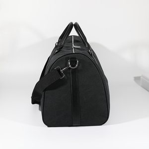 Sac fourre-tout de sport en toile imperméable unisexe sac de sport avec fermeture éclair style américain dur à cuire à la mode tissu suspendu week-end voyage - Product Image 5