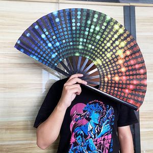 พัดไม้ไผ่พับได้สไตล์กังฟู ขนาดใหญ่ พิมพ์ลายตามสั่ง สำหรับเต้นรำ ฮาโลวีน - Product Image 3