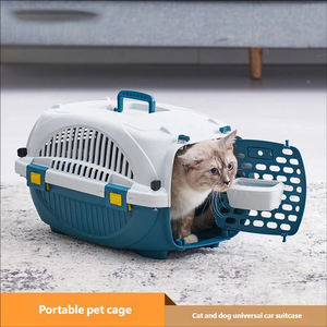 Cage de <span class=keywords><strong>transport</strong></span> pour animaux de compagnie de qualité supérieure, légère, portable, design ergonomique, structure respirante et ventilée, matériau robuste et durable - Product Image 4