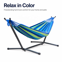 Hamac de camping portable au design moderne, en toile, pliable, pour l'extérieur et la plage, en promotion à prix réduit