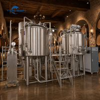 Ensemble d'équipement de microbrasserie clé en main Tonsen 500L 1000L en acier inoxydable pour brasserie artisanale avec garantie de 5 ans pour les brasseries artisanales