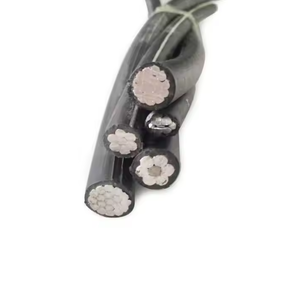 Cables ABC de conductores aéreos de bajo voltaje 3x95 + 1x70 + 1x16 3x120 + 1x70 + 1x16 3x150 + <span class=keywords><strong>1x95</strong></span> + 1x16 3x185 + 1x120 + 1x16 XLPE Aluminio - Product Image 2