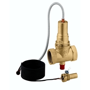Valvola di intercettazione del carburante da 1 1/2 pollici in ottone con tubo e cordino di trazione per sistemi HVAC - Product Image 1