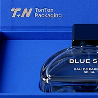 Scatola Regalo di Lusso Personalizzata Blu per Colonia e Profumo con Espositore Magnetico e Confezione in Carta per Fragranze