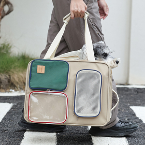 Bolsa de Viaje y Mochila 2 en 1 para Mascotas - Transportín de Viaje para Perros de Poliéster, Transportín para Mascotas de Doble Uso para Mascotas Pequeñas - Product Image 5