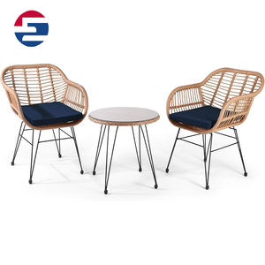 आधुनिक 3-टुकड़ा आरामदायक पैटियो फर्नीचर सेट आउटडोर के लिए आउटडोर सेक्यूशनल चेयर - Product Image 3