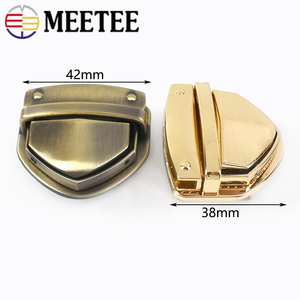 Meetee E6-15 42*38mm hợp kim DIY handmade lần lượt khóa đóng cửa Clasp phần cứng Bộ dụng cụ phần ví túi xách da xoắn ổ khóa túi - Product Image 2