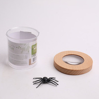 Boîte à insectes en bois avec lentille PMMA, loupe pour enfants, outil d'exploration scientifique et naturelle, pour les enfants de 2 à 13 ans