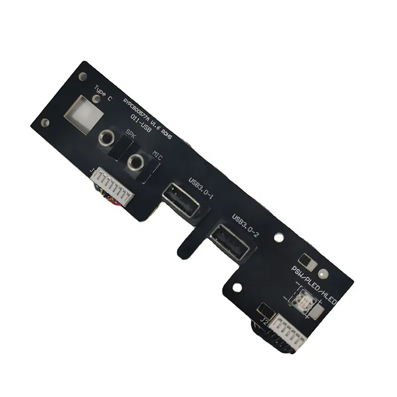 OEM Kabel Motherboard PC Usb 3.0 + Usb C + HD Audio Ports Papan I/O dan dengan Kabel Kawat Internal Tipe C Female