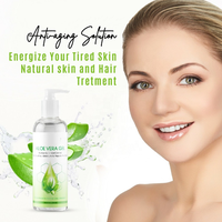 Gel d'aloe vera biologique 100% pur, apaisant, hydratant, éclaircissant, réparateur après soleil, gel d'aloe vera naturel pour la peau et le visage