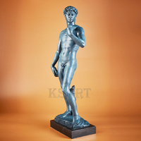 Petite Sculpture d'Art d'Intérieur Vente de Décoration de Maison Bronze David Statue Cadeau Technique de Coulée