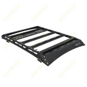 SEMRISE Barre de toit en acier allié robuste <span class=keywords><strong>pour</strong></span> Toyota Hilux Revo 4x4, ajustement universel, noir, capacité de 100 kg - Product Image 3