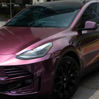 WRAPMASTER 1.52*17 mètres PET Brillant Violet Sibérien Film de Protection pour Voiture Vinyle Personnalisé pour Voiture