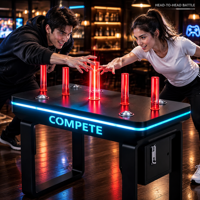 Jeu de table de réaction rapide à monnayeur pour 2 joueurs, idéal pour les bars, salles de billard et salles de jeux