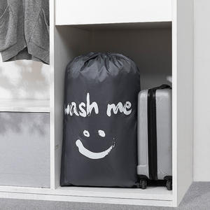 ถุงซักผ้าแบบเชือกรูดผ้าอ๊อกซ์ฟอร์ด ความจุขนาดใหญ่ กันน้ำ สำหรับจัดเก็บเสื้อผ้า ผ้าห่ม รูปทรงสี่เหลี่ยมผืนผ้า ตั้งได้ - Product Image 5