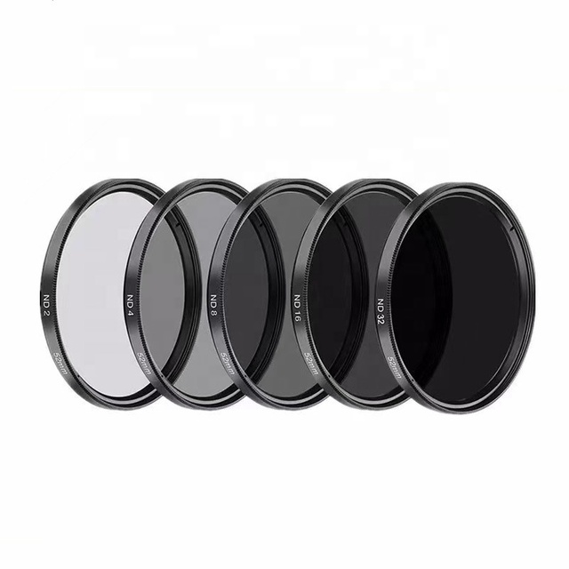 High Quality Neutral Density Attenuation ND2 ND4 ND8 ND16 ND32 ND64 ND Glass Filter for Camera Lens