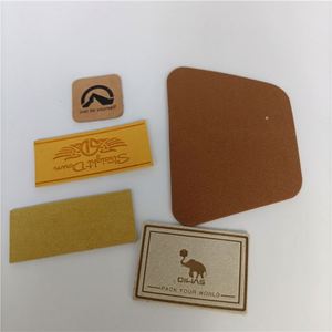 Étiquette personnalisée en similicuir PU, patch adhésif en similicuir, patch en cuir vierge thermocollant pour sublimation pour chapeaux et casquettes - Product Image 1