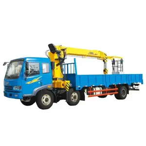 China Famous Brand Official SQ8SK3Q Mobiler selbst laden der Pritschen wagen 8 Tonnen Boom Truck Mounted Crane