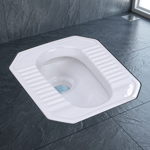 Produit de salle de bain en céramique sanitaire en porcelaine blanche MD, cuvette de toilette à la turque moyenne et profonde, prix bas du fabricant, bonne qualité d'exportation - Product Image 6