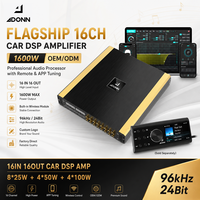 Prosesor Audio Kelas D DSP dengan Equalizer untuk Mobil 16 Input 16 Output 1600W 96kHz 24Bit OEM/ODM Pabrik Langsung Amplifier Audio Mobil