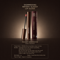 Crayon à lèvres MRSIMBA Watery Glow 3g, teinte Thé au lait cannelle, maquillage quotidien naturel pour le bureau, couleur intense, fini nude transparent, texture lisse