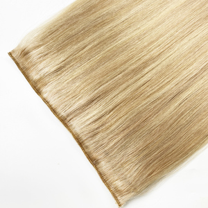 <span class=keywords><strong>Extensiones</strong></span> de cabello humano Halo Cabello doble estirado con clips extraíbles - Product Image 3