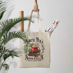 Sac fourre-tout en toile personnalisé à motif de club de lecture de pôle <span class=keywords><strong>nord</strong></span>, 1 pièce - Product Image 4