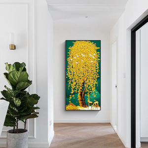 Venta Directa <span class=keywords><strong>de</strong></span> Fábrica, <span class=keywords><strong>Cuadros</strong></span> <span class=keywords><strong>de</strong></span> <span class=keywords><strong>Árbol</strong></span> <span class=keywords><strong>de</strong></span> <span class=keywords><strong>la</strong></span> Fortuna Dorado sobre Lienzo, Enmarcados, para Decoración del Hogar - Product Image 5