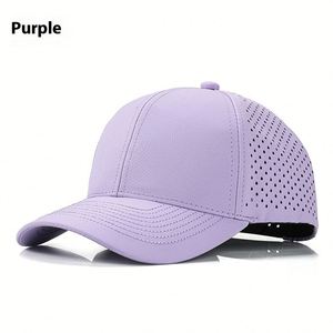 Casquette de baseball sportive en maille six pièces, best-seller transfrontalier, perforée au laser, 100 % polyester, style européen et américain - Product Image 6