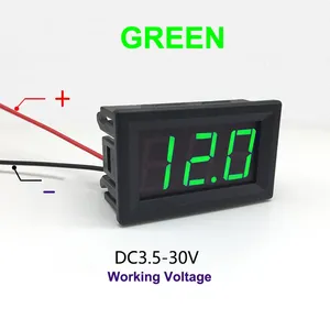 DC 3.5-30V kỹ thuật số xe vôn kế ô tô điện áp <span class=keywords><strong>Meter</strong></span> Red/Blue/green12v 24V xe máy xe LED hiển thị điện áp <span class=keywords><strong>Tester</strong></span> - Product Image 6