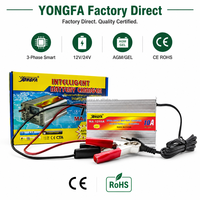 Chargeur de batterie intelligent triphasé AC/DC Yong Fa MA-1210AS 12V 24V AGM GEL 90W pour voiture et moto