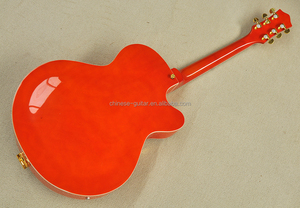 Guitare électrique semi-hollow Flyoung Orange, 6 cordes, pour gaucher - Product Image 5