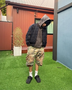 Pantalones Cortos de Mezclilla WT, Estilo Bermuda, Cintura Alta, Algodón Grueso, Holgados, Estilo Camuflaje, para <span class=keywords><strong>Hombre</strong></span> - Product Image 3