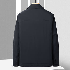 Blouson Décontracté en Polyester pour Homme, Col Rabattu, Idéal pour Événements Professionnels, Usage Quotidien et Excursions d'Automne, Design Minimaliste Tendance ODM - Product Image 4