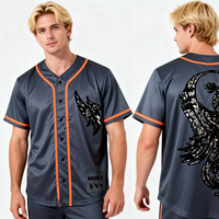 Camisetas de Béisbol Grises Extra Grandes, Bordado Personalizado, Jersey de Béisbol de Alta Calidad con Ribete de PU