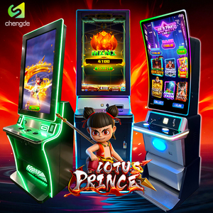 Vente en gros d'usine : Machine de jeu Blazing Link Nudge 6 en 1 à monnayeur, prise US, avec écran incurvé métallique vertical de 43 pouces et cabinet - Product Image 3