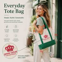 Sac fourre-tout en toile de coton brodé personnalisé XingHe, sac de courses réutilisable pour événement promotionnel ou cadeau publicitaire