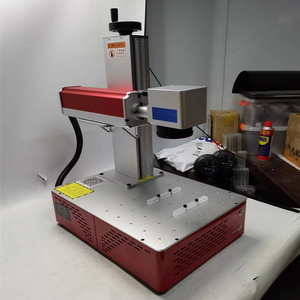 Machine de marquage laser à fibre industrielle mini 20W 100W pour métal, bois, pierre, verre, papier, MDF, caoutchouc - Système de gravure refroidi par air AI DXF - Product Image 1