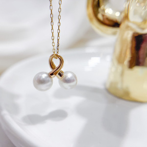 31446 Accesorios de Joyería DIY para Mujer, Colgante de Plata S925 con Base Vacía para Cuentas de Bola de 6-8mm, Collar de Perlas de Moda - Product Image 4