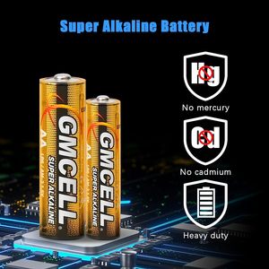 แบตเตอรี่หลัก GMCELL รุ่น LR6 แบตเตอรี่แห้ง Kendal 1.5V AA แบตเตอรี่อัลคาไลน์สำหรับของเล่น รับผลิตแบบ OEM - Product Image 5
