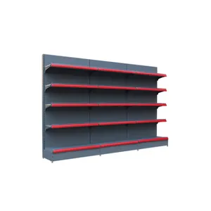 Factory Price Multi Layers Steel Supermarket Shelf /High Quality Metal Double/Single Sided Fixed/Rotary